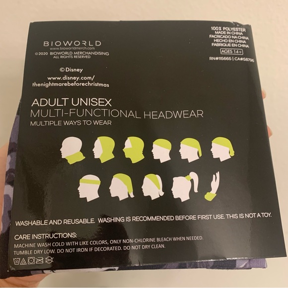 Jack Skellington Multi-Functional Headware. - Picture 2 of 2